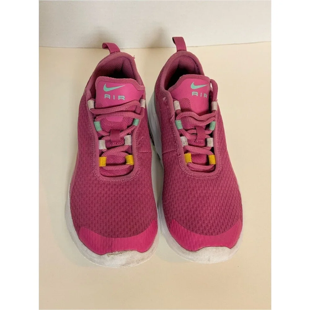 Nike Air Max Motion 2 Fuschia Mint White - Girls Size 5Y Fits Women’s 6.5 🌸